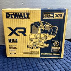 DEWALT XR 20-VOLT MAX BRUSHLESS VARIABLE SPEED KEYLESS CORDLESS JIGSAW ( BATTERY AND CHARGER NOT INCLUDED )