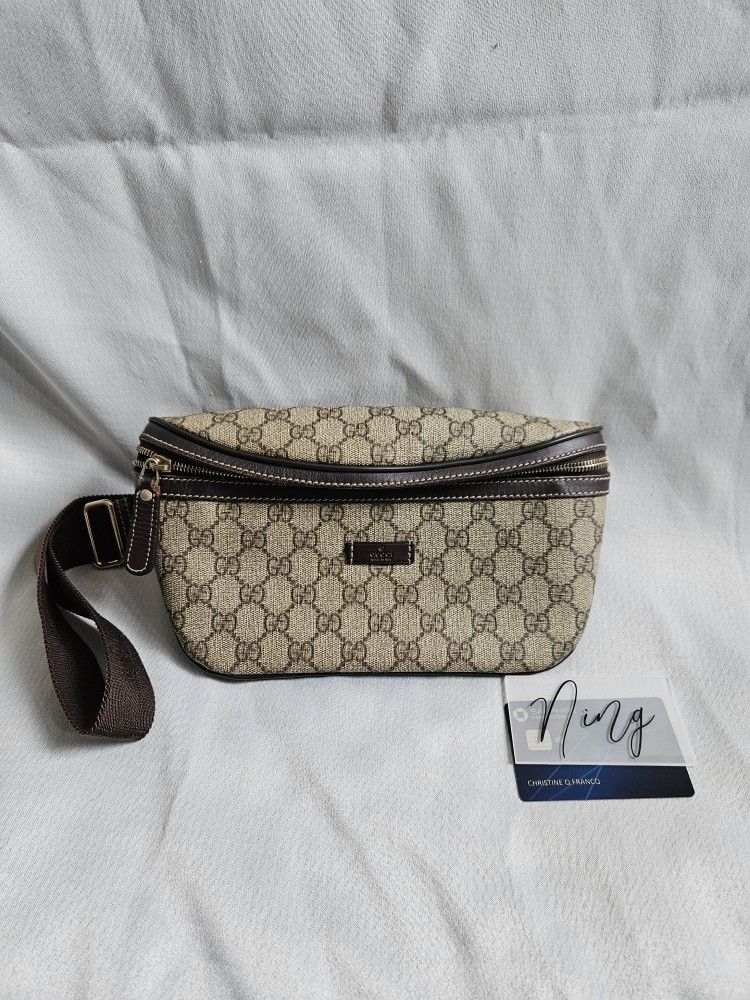 Gucci Supreme Bum Bag Brown