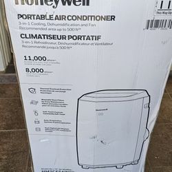 Honeywell 8,000 BTU(11,000 BTU ASHRAE) Portable Air Conditioner, Cools Rooms Up to 500 Square Feet,