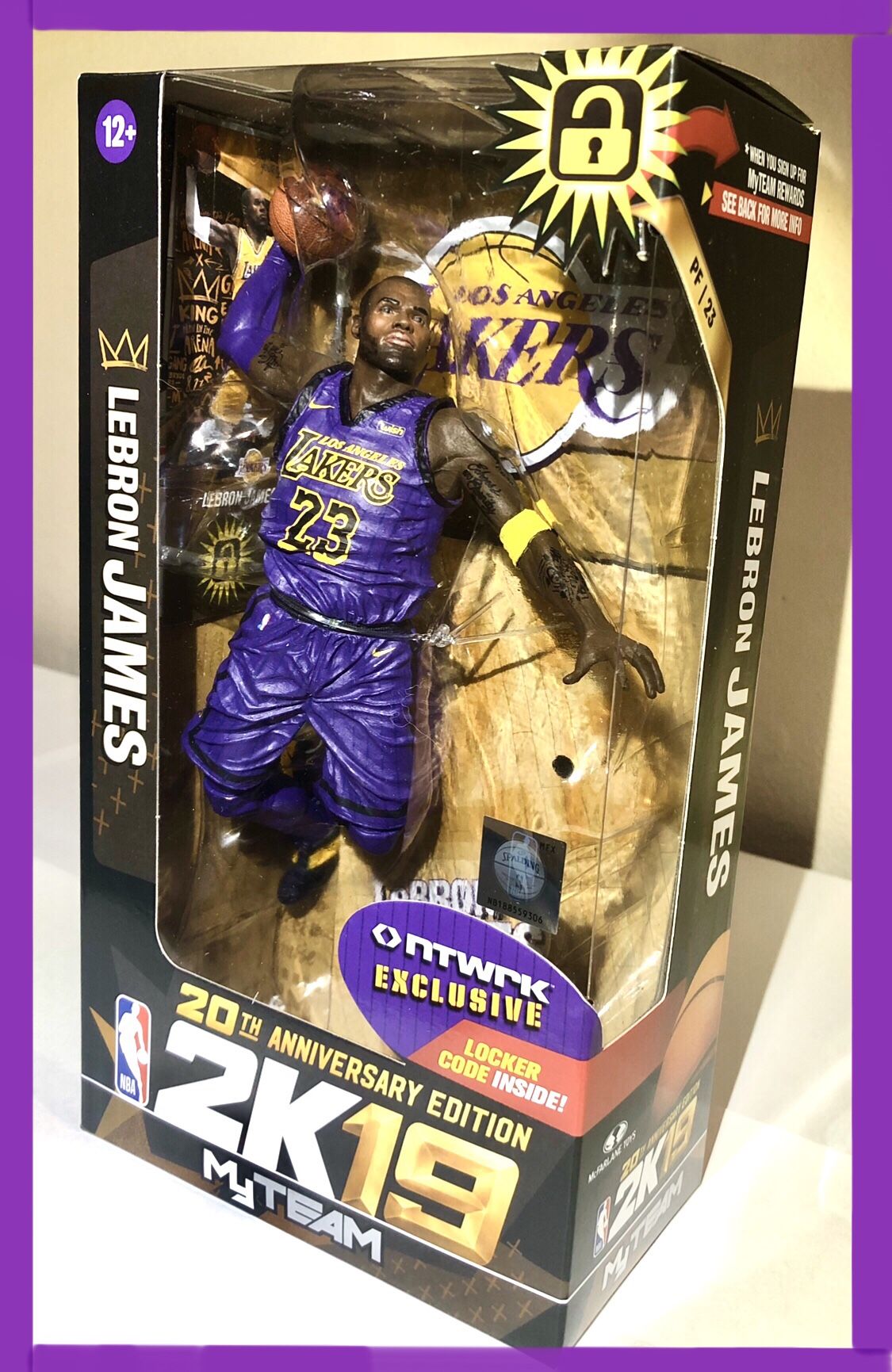 2 Lebron James NBA LA Lakers McFarlane Toys Figure Rare