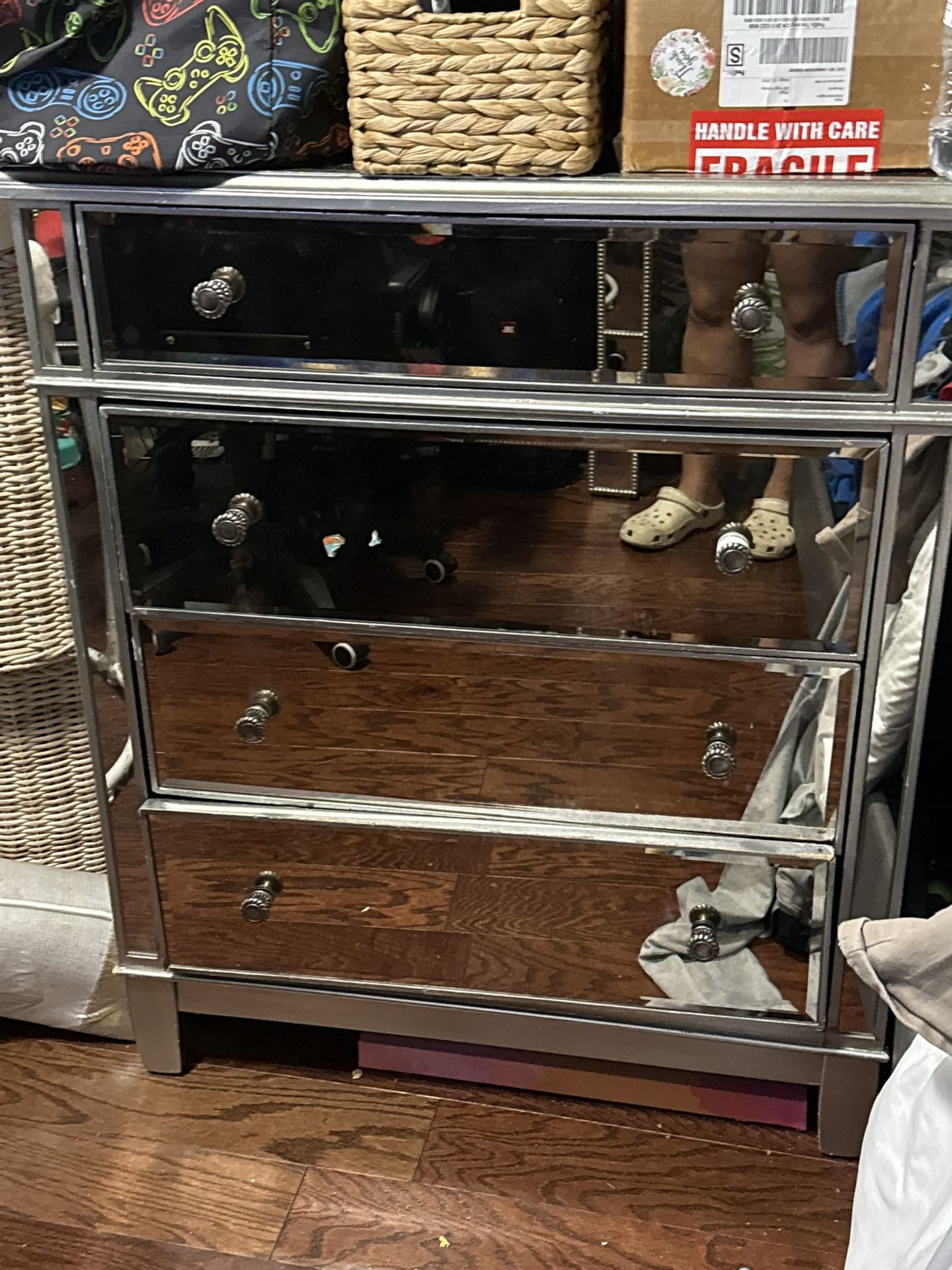 Mirror Chest Cabinet