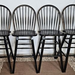 Qty 4 Farmhouse Bar Stools