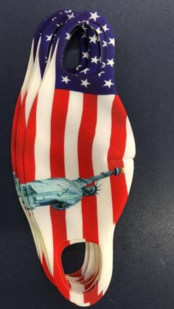 American flag face apparel