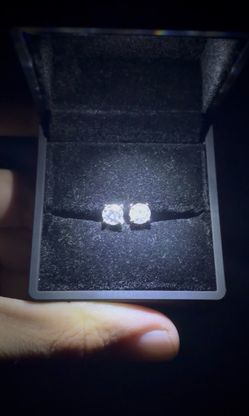 Sterling Silver VVS Moissanite Earrings