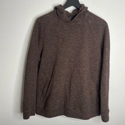 Lululemon Textured Double Knit Cotton Hoodie Mens Small LM3EOZS Espresso Brown