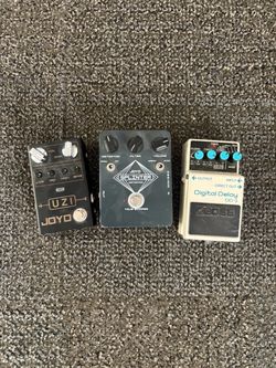 3 X Guitar Pedals