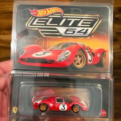 Hot Wheels Elite 64 Ferrari P4 In Hand
