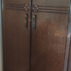 Solid Wood Antique Armoire 