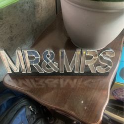 Mirror Mr And Mrs Wedding Table Decor