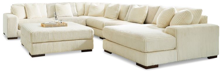Lindyn Ivory 6-Piece Sectional with Chaise and Ottoman (Online Special Price)
