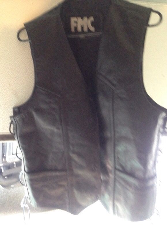 FMC Leather Vest W/laces