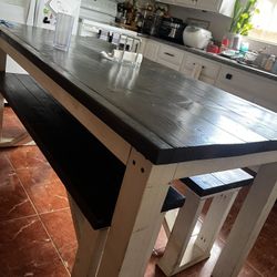 Dining Table With Benches