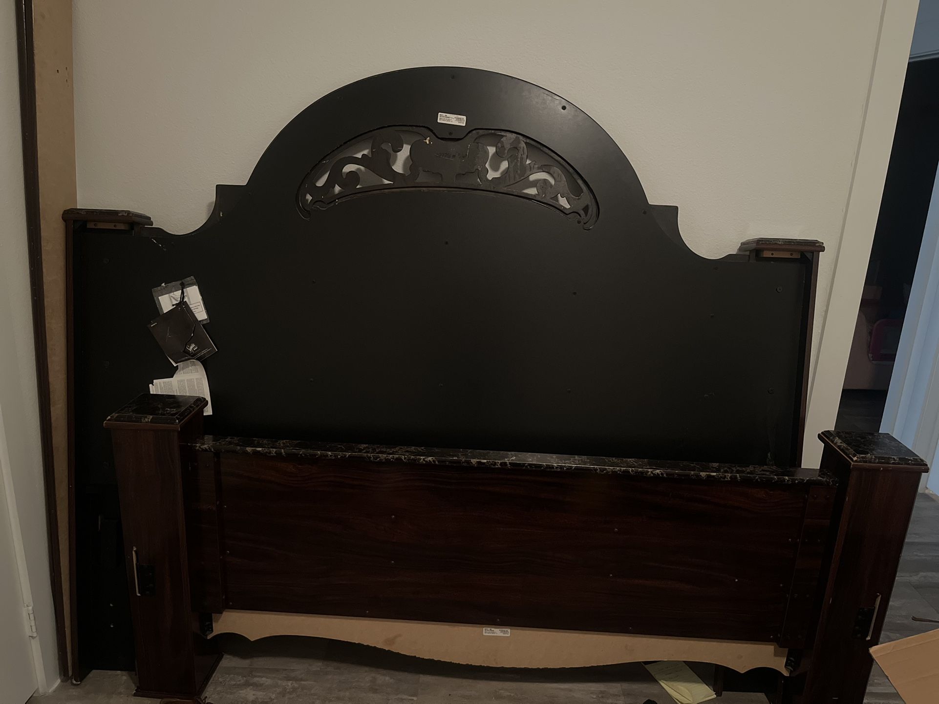 Ashley Furniture Gabriela King Poster Bed, Nightstand , Dresser, Mirror