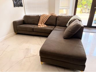 Charcoal gray sectional