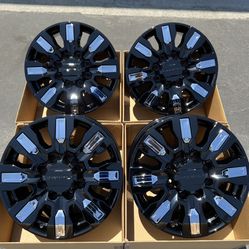 20” GMC Denali Sierra 2500HD OEM Wheels Gloss Black