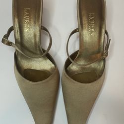 Lauren By Ralph Lauren Heels In Champagne 9.5