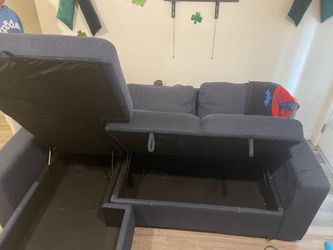 Dark Blue Detachable charging couch