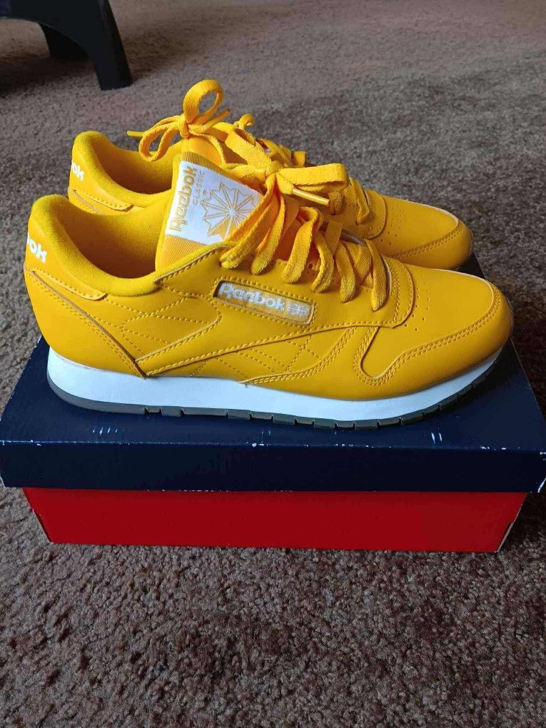 Yellow Reebok Classic