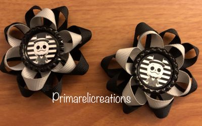 Jack skellington hair bow set