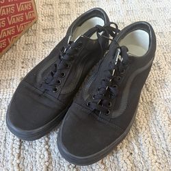 Vans Old Skool Black/Black Size 7.5 Men / 9 Women – Clean w/ Box