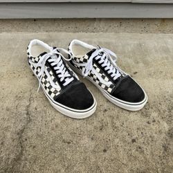 Vans Old Skool Checkered Sneakers Size 10.5 Men’s