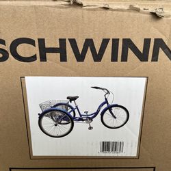 Schwinn Meridian Adult Tricycle Bike, Three Wheel Cruiser, Single-Speed, 26-Inch - NEW - $520 OBO