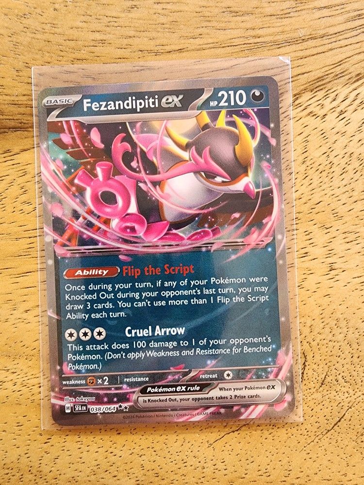 Pokemon Fezandipiti ex 038 ( Shrouded Fable)