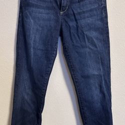 Pre-owned Joe’s Jeans Women’s Maven Cuffed Crop Jeans 27 Dark Denim