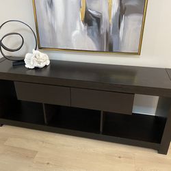 Nara long Media Console Modern media console with 2 drawers