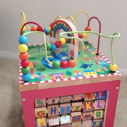 Wooden Activity Cube 