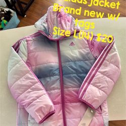 New W Tags Adidas Girls Jacket