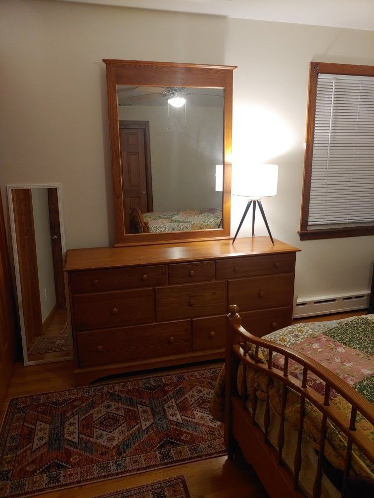 Dresser With Mirror Solid Wood