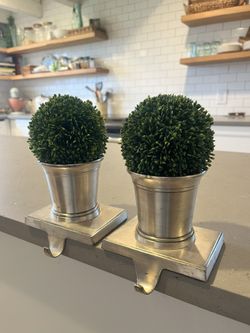 Restoration Hardware Stocking Hangers (2)