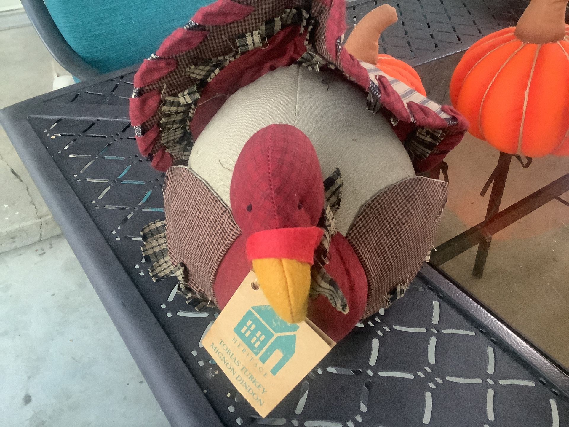 Hallmark Vintage Plush Stuffed Thanksgiving Turkey Fall Decor NEW WITH TAGS