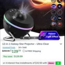 Meteor and galaxy projector