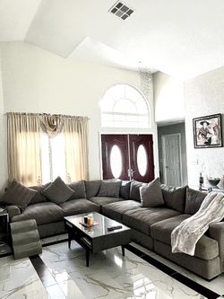 5-pc Sectional Sofa , Gray Dove Color 