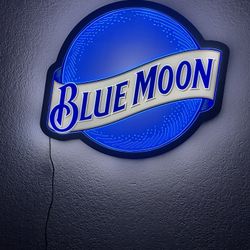 Blue Moon Liquor Sign 