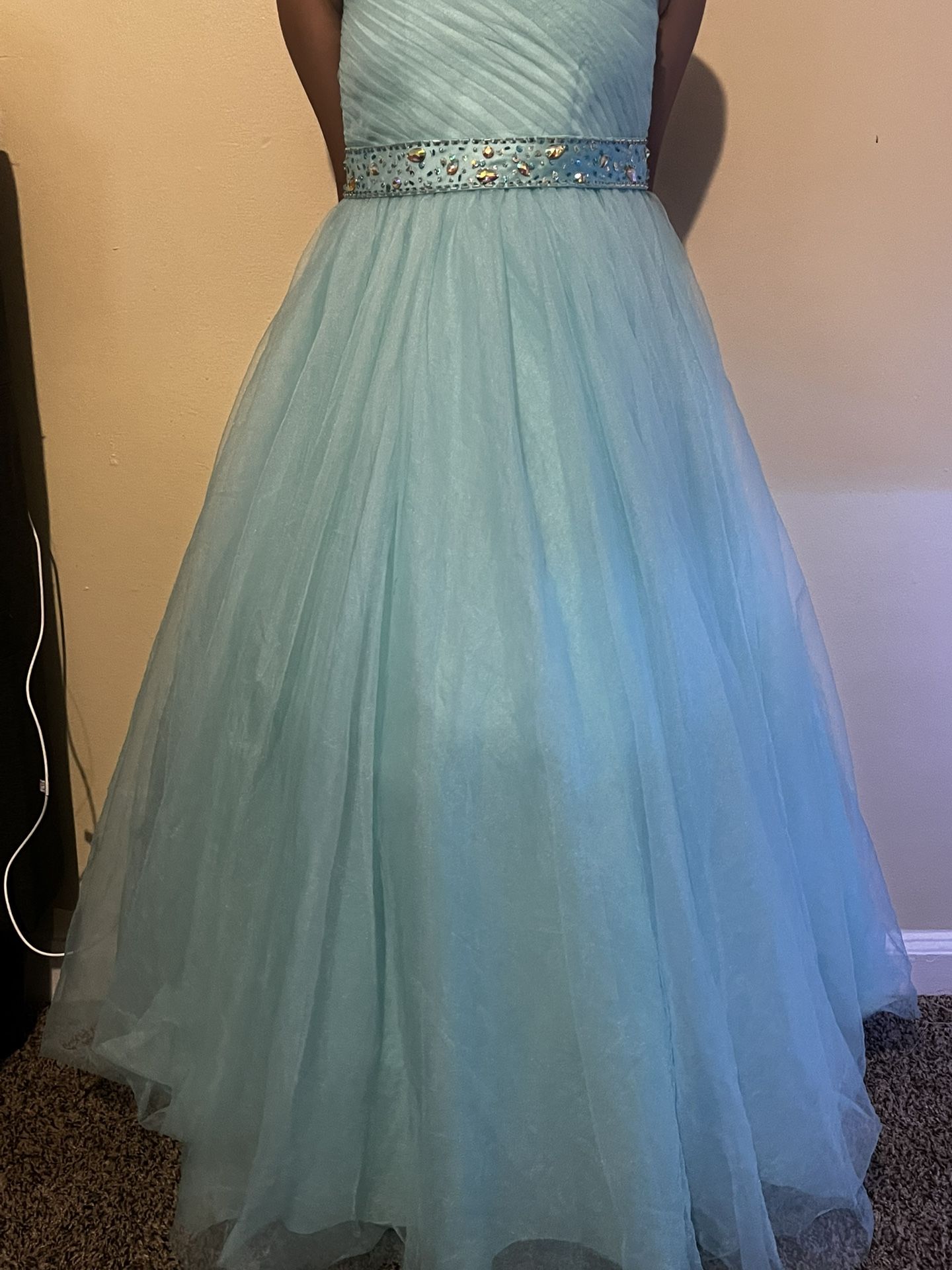 Tiffany Designs Sky Blue Dress