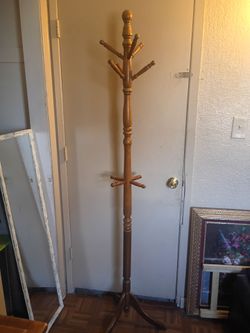 Wooden Freestanding Coat Rack Stand