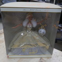 Special 2000 Edition Celebration Barbie Doll Golden With Ornament