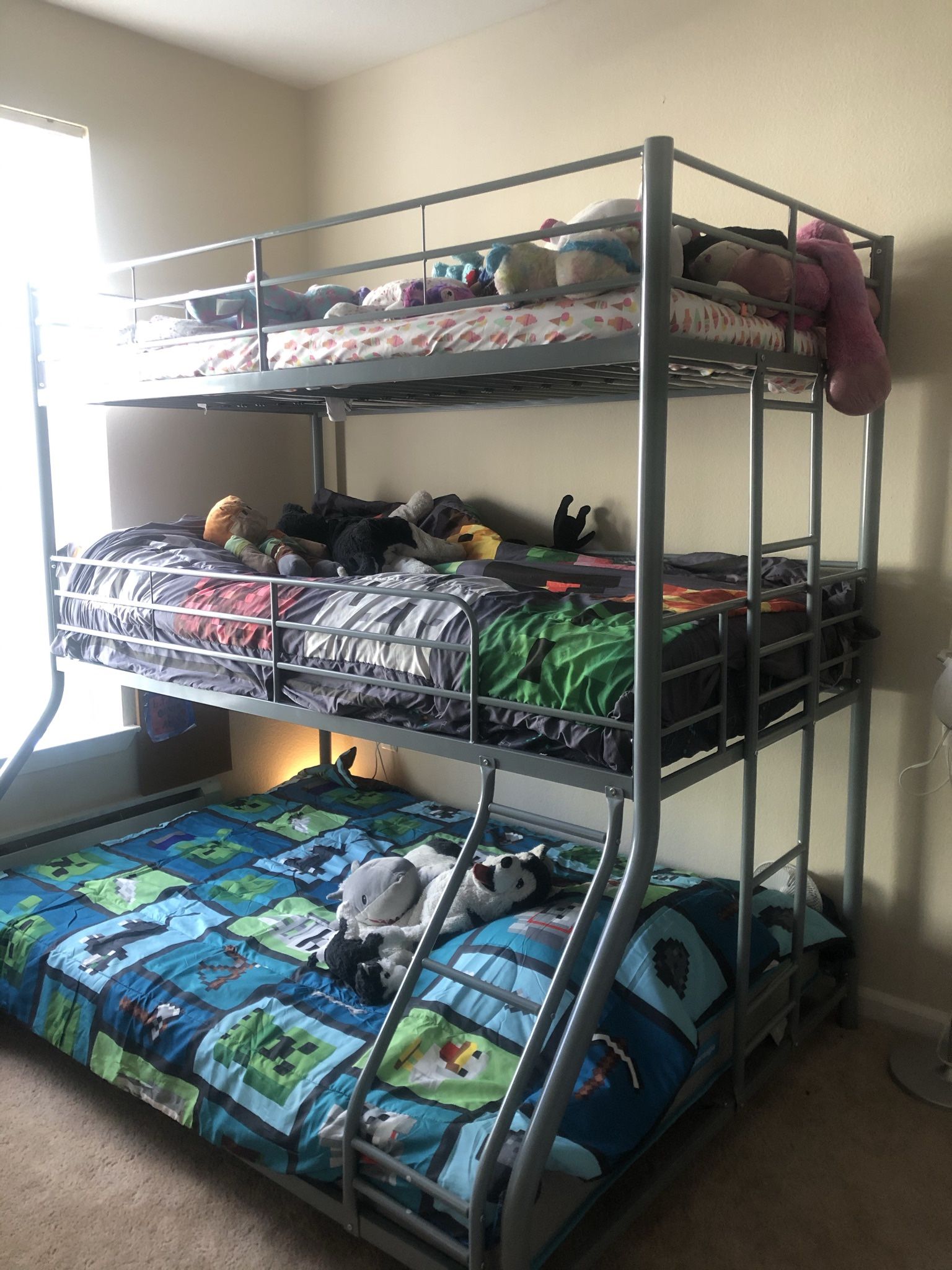Metal Triple Bunk Bed