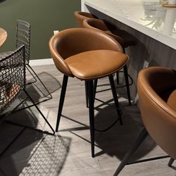 Room & Board Leather Bar Stool
