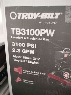 Troy-Bilt TB3100PW Gas Pressure Washer