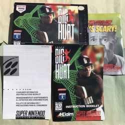 Frank Thomas - Big Hurt Baseball Box & Inserts (SNES)