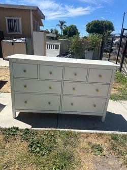 White ikea Hemnes dresser