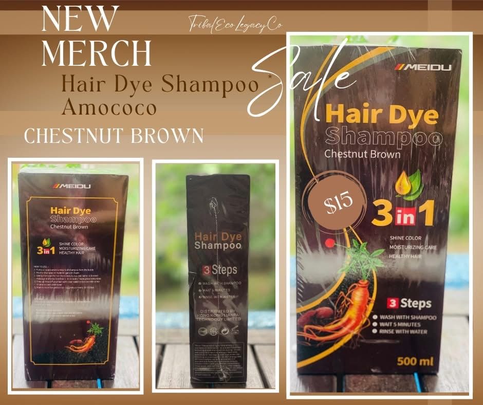 Chestnut Brown Hair Dye Shampoo