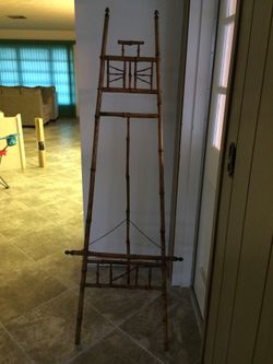 Antique bamboo easel