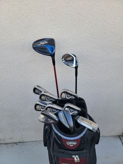 Callaway XR 16 & X2 Hot Golf Club Set Right Handed W/Callaway Cart Bag