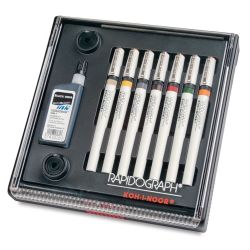 KOH-I-NOOR Rapidograph Slim Pack Set #3165-SP7P