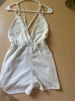 White Junpsuit Pull&Bear